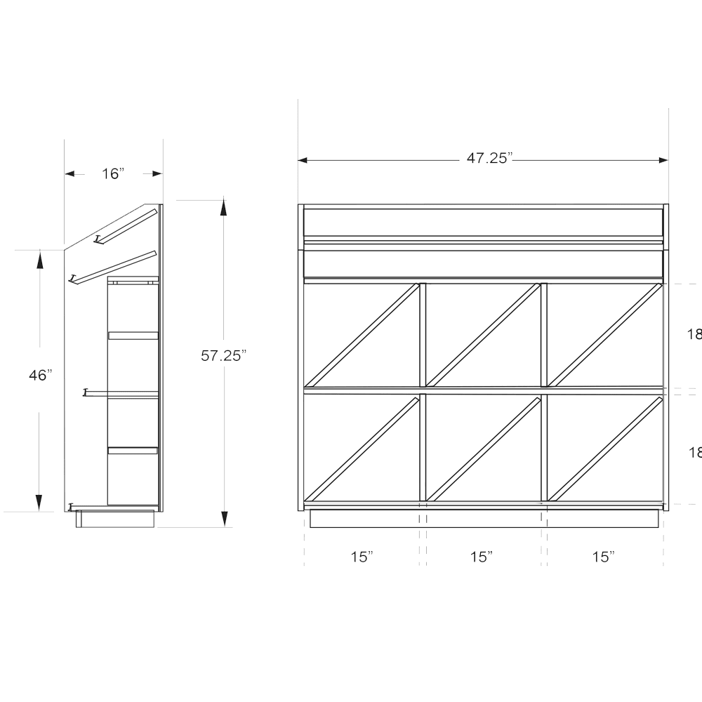 162 Bottle Wine Rack Display Merchandiser - Modern Store Equipment