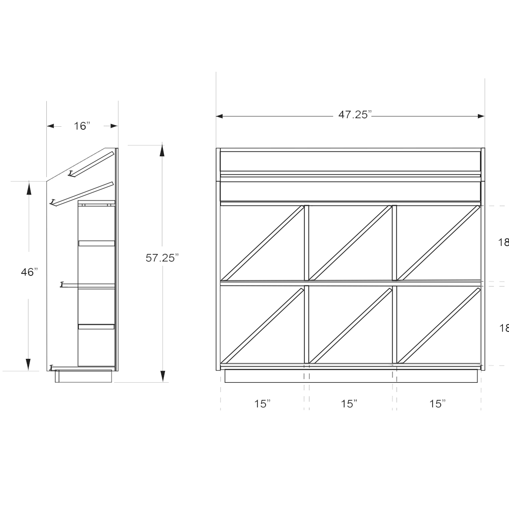 162 Bottle Wine Rack Display Merchandiser