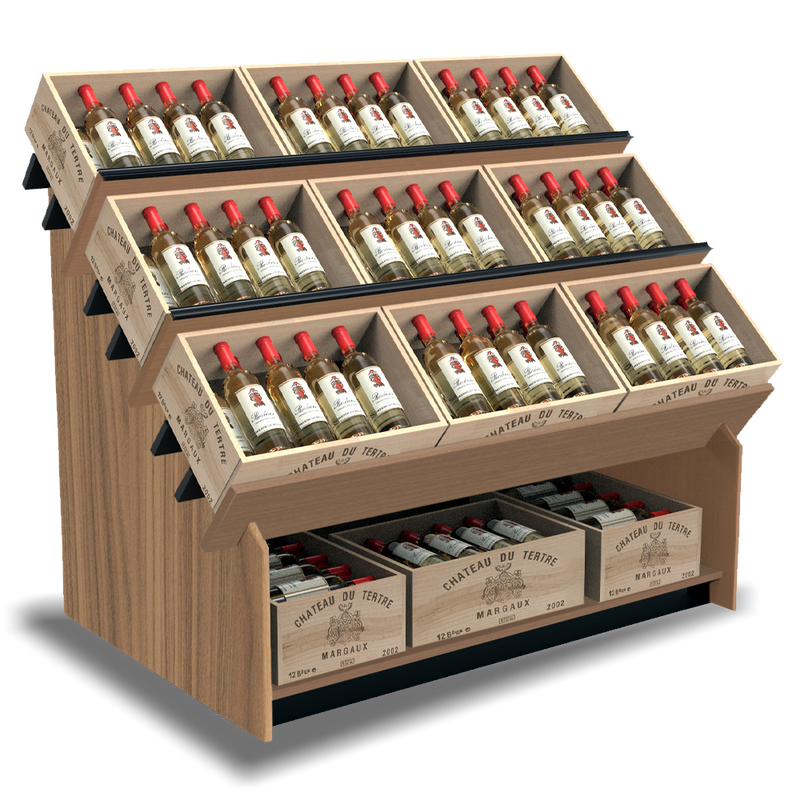 Wine Crate Display Fixture Wine Rack