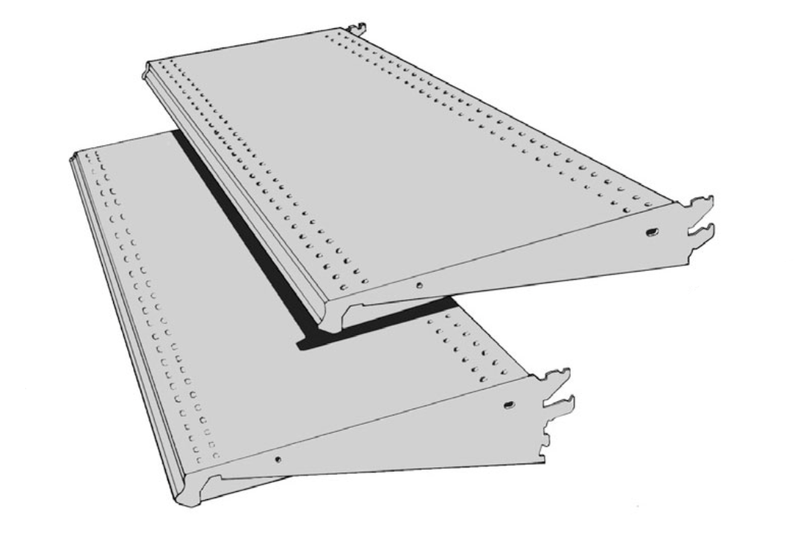 Standard Duty Steel Wall Shelving: 54"H x 16"D * 3 Shelves