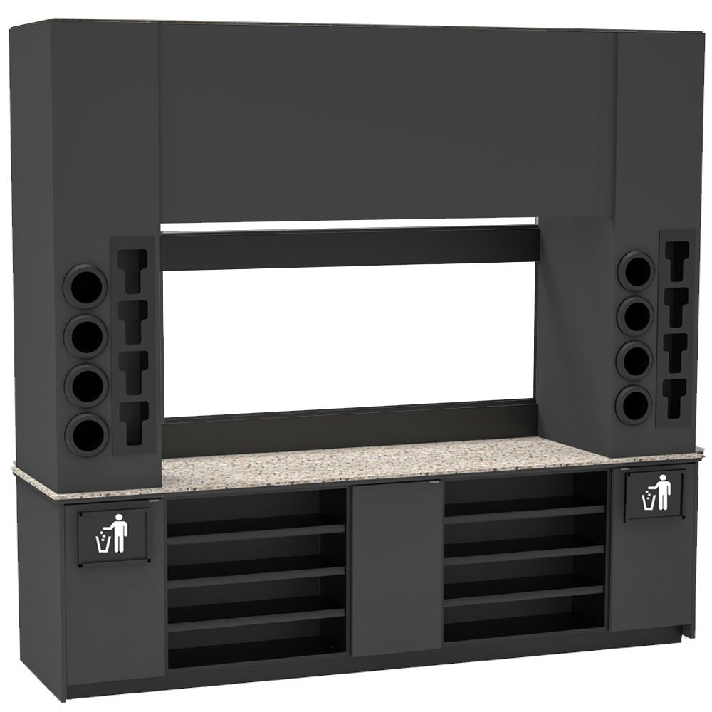 Self-Serve Beverage Station with Side Cup Dispensers: 115.5