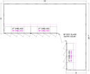 12 Glass Door (8 Front/4 Side) L-Shaped Walk-In Cooler with Shelving, Center Entry, Refrigeration - Modern Store Equipment
