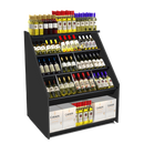 3-Tier Tilted Wine Rack Display 48"W x 42"D x 58"H