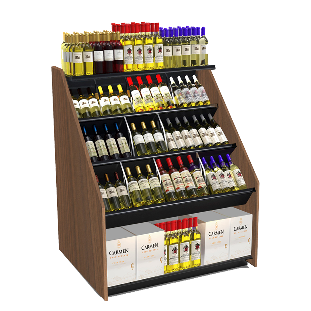 Gondola Shelving Wine Bottle Shelf Dividers Wine Rack Wine Bottle