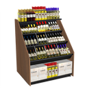 3-Tier Tilted Wine Rack Display 48"W x 42"D x 58"H