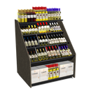 3-Tier Tilted Wine Rack Display 48"W x 42"D x 58"H