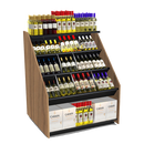 3-Tier Tilted Wine Rack Display 48"W x 42"D x 58"H