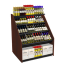 3-Tier Tilted Wine Rack Display 48"W x 42"D x 58"H