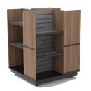 4-Way Mobile Display / Customizable for Your Store Merchandise / LED Available - Modern Store Equipment