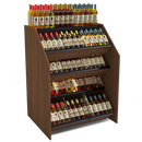 4-Tier Tilted Wine Rack Display / 150+ Bottles on Display