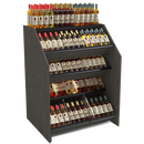 4-Tier Tilted Wine Rack Display / 150+ Bottles on Display