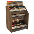 4-Tier Tilted Wine Rack Display / 150+ Bottles on Display