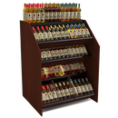 4-Tier Tilted Wine Rack Display / 150+ Bottles on Display