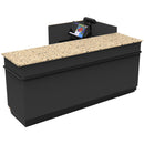 L-Shaped Checkout Counter • Right or Left Side Register • 71.5"W x 44"D x 34.5"H