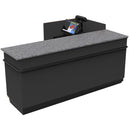 L-Shaped Checkout Counter • Right or Left Side Register • 71.5"W x 44"D x 34.5"H