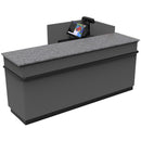 L-Shaped Checkout Counter • Right or Left Side Register • 71.5"W x 44"D x 34.5"H