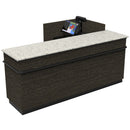 L-Shaped Checkout Counter • Right or Left Side Register • 71.5"W x 44"D x 34.5"H