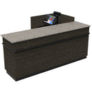 L-Shaped Checkout Counter • Right or Left Side Register • 71.5"W x 44"D x 34.5"H