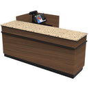 L-Shaped Checkout Counter • Right or Left Side Register • 71.5"W x 44"D x 34.5"H