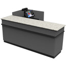 L-Shaped Checkout Counter • Right or Left Side Register • 71.5"W x 44"D x 34.5"H