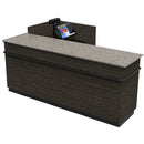 L-Shaped Checkout Counter • Right or Left Side Register • 71.5"W x 44"D x 34.5"H