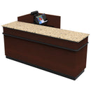 L-Shaped Checkout Counter • Right or Left Side Register • 71.5"W x 44"D x 34.5"H