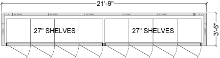 8 Glass Door Reach-In Cooler with Shelving, Choice of Refrigeration - Modern Store Equipment