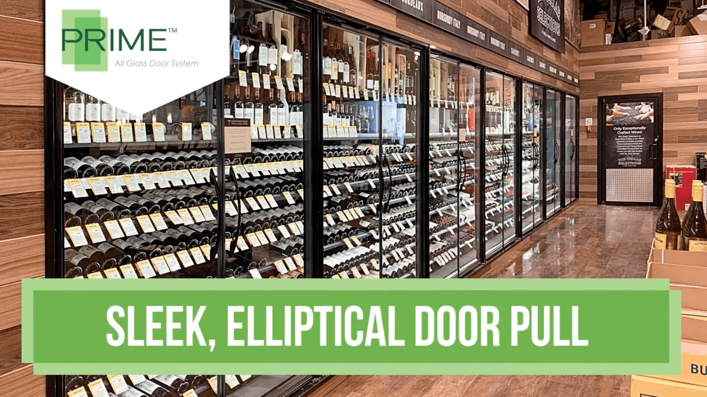 8 Glass Door Walk-In Cooler with Shelving, 8'D, Left or Right Entry, Choice of Refrigeration - Modern Store Equipment
