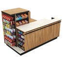 Compact Checkout with 3-Sided Merchandising