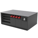 Coffee / Beverage Prep Island: 83.5"L x 60"D