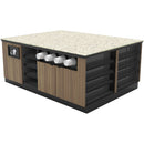 Coffee Prep Island: 81.5"L x 60"D