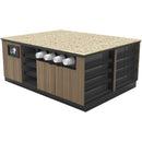 Coffee Prep Island: 81.5"L x 60"D