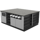 Coffee Prep Island: 81.5"L x 60"D