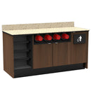 Coffee / Beverage Prep Wall Station: 67.5"L x 30"D