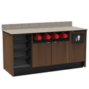 Coffee / Beverage Prep Wall Station: 67.5"L x 30"D