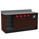 Coffee / Beverage Prep Wall Station: 67.5"L x 30"D