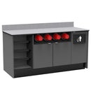 Coffee / Beverage Prep Wall Station: 67.5"L x 30"D