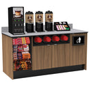 Coffee / Beverage Prep Wall Station: 67.5"L x 30"D