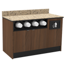 Coffee / Beverage Prep Wall Station: 51.5"L x 30"D