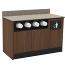 Coffee / Beverage Prep Wall Station: 51.5"L x 30"D