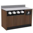 Coffee / Beverage Prep Wall Station: 51.5"L x 30"D