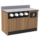 Coffee / Beverage Prep Wall Station: 51.5"L x 30"D