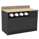 Coffee / Beverage Prep Wall Station: 51.5"L x 30"D