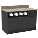 Coffee / Beverage Prep Wall Station: 51.5"L x 30"D