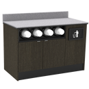 Coffee / Beverage Prep Wall Station: 51.5"L x 30"D