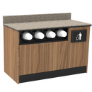 Coffee / Beverage Prep Wall Station: 51.5"L x 30"D