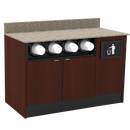 Coffee / Beverage Prep Wall Station: 51.5"L x 30"D