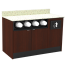 Coffee / Beverage Prep Wall Station: 51.5"L x 30"D