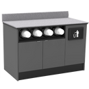 Coffee / Beverage Prep Wall Station: 51.5"L x 30"D