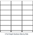 Millennial Configuration Full Height Shelving with 5 Shelves & Base